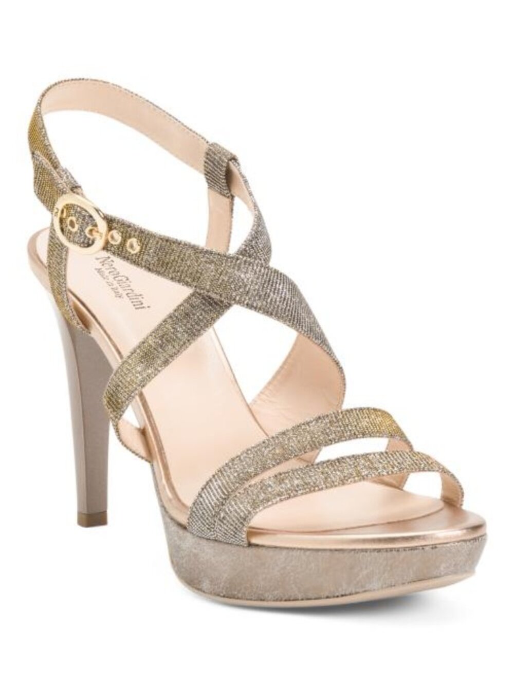NEROGIARDINI Made In Italy Technical Fabric Heeled Sandals